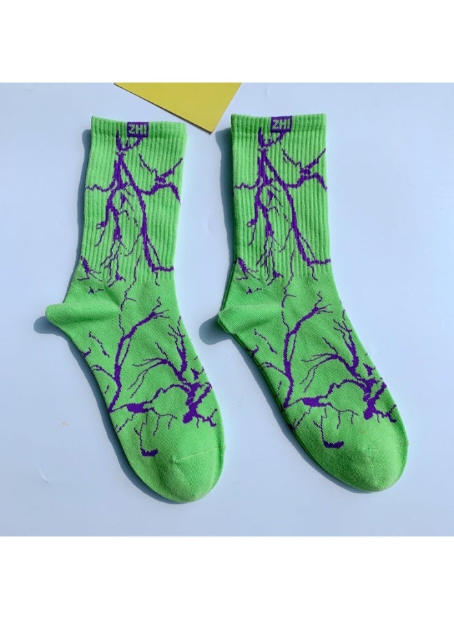 KUYING Fashion Anti Slip Breathable Sports Socks Six Piece Set 