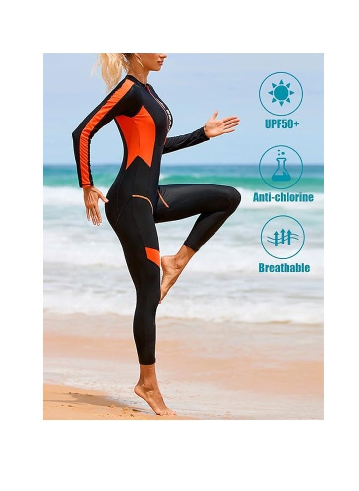 TRASSLE - Wetsuit Women Diving Suit with Front Zip, Wetsuits for Women in Cold Water Swimming Diving Snorkeling Kayaking - Image 1