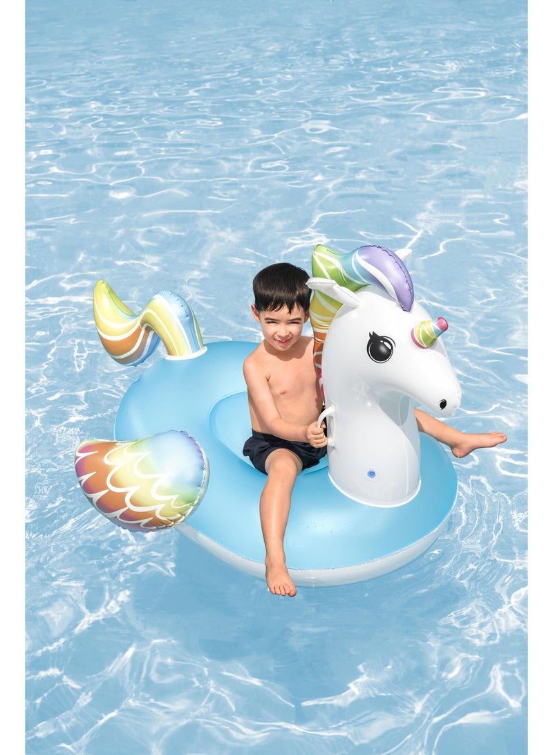 Bestway Rider Fantasy Unicorn Inflatable Ride-on 150x117cm | Pool Float | Summer Water Toy | Kids Ride-on | Pool & Beach Toy - Image 4