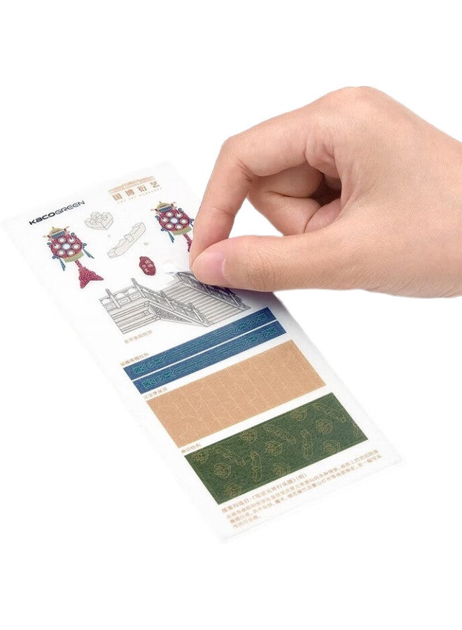 Kaco [Back To School Essential] Kaco Colorful Retractable Gel Pen Set, National Museum Of China And Yan Yi Collaboration Signature Pens, 0.5Mm Ink Pen, Colorful Refill, Bullet Tip, Mixed Colors, 5 Pens/Box, Liuhua Xia K1015 - Image 2