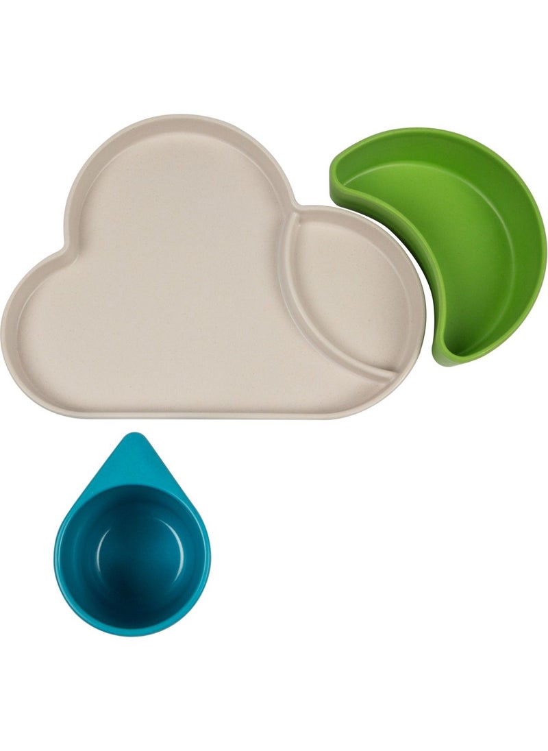 TUM TUM Tumtum Bamboo Dinnerware Set Blue / Green  - Image 1