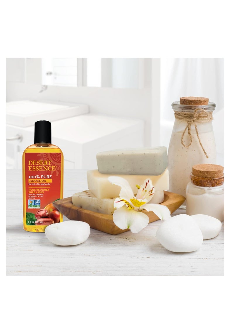 DESERT ESSENCE Desert Essence 100% Pure Jojoba Oil - 4 fl oz  - Image 4