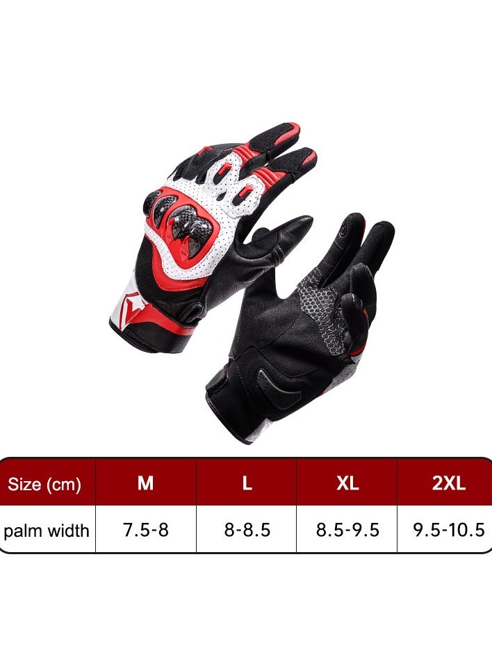 سولايت قفازات ركوب الدراجات النارية Sulaite G7 ترقية 3K ألياف الكربون مكافحة السقوط مزدوجة إصبع شاشة لمس إصبع كامل ونصف إصبع قفازات السفر الدراجات النارية - Image 1