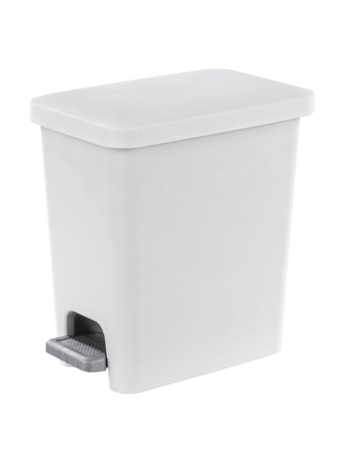 ستيريليت سلة نفايات بلاستيكية مستطيلة بنظام الدوس اللون الأبيض سعة 2.7 جالون 7981871