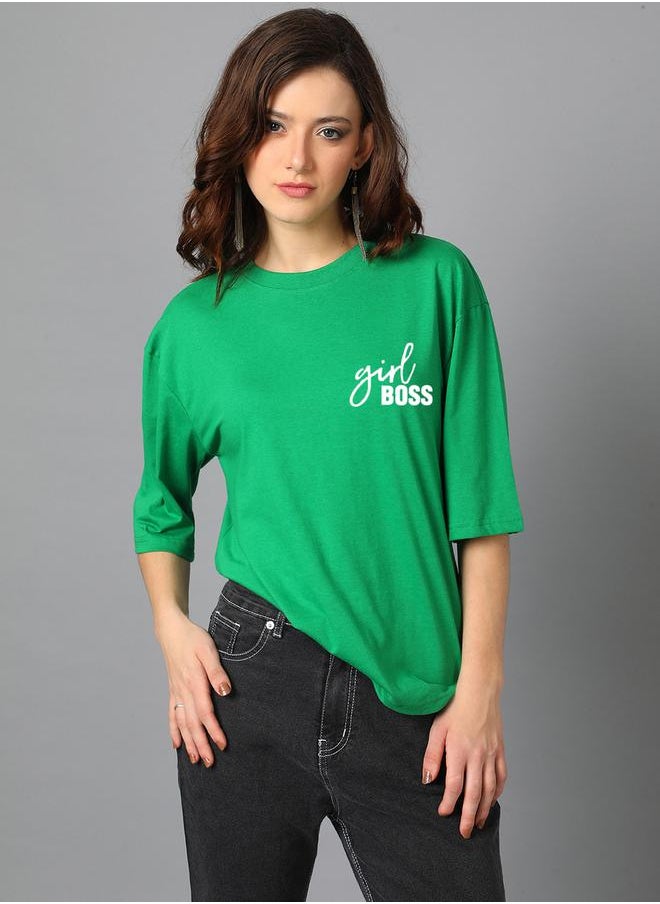 Kotty Typography Print Dropped Shoulders Oversized T-Shirt by Styli  - Image 1
