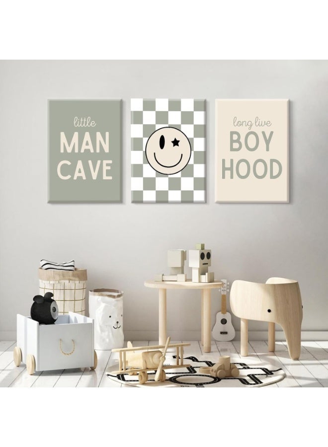 موان تابلوه حائط اطفال 3 قطع 30×40 سم لكل قطعة - سمك 30 مم - طباعة ديجيتال بطبقة UV - لاصق ذاتي سهل التركيب- خامات امنه - Image 5