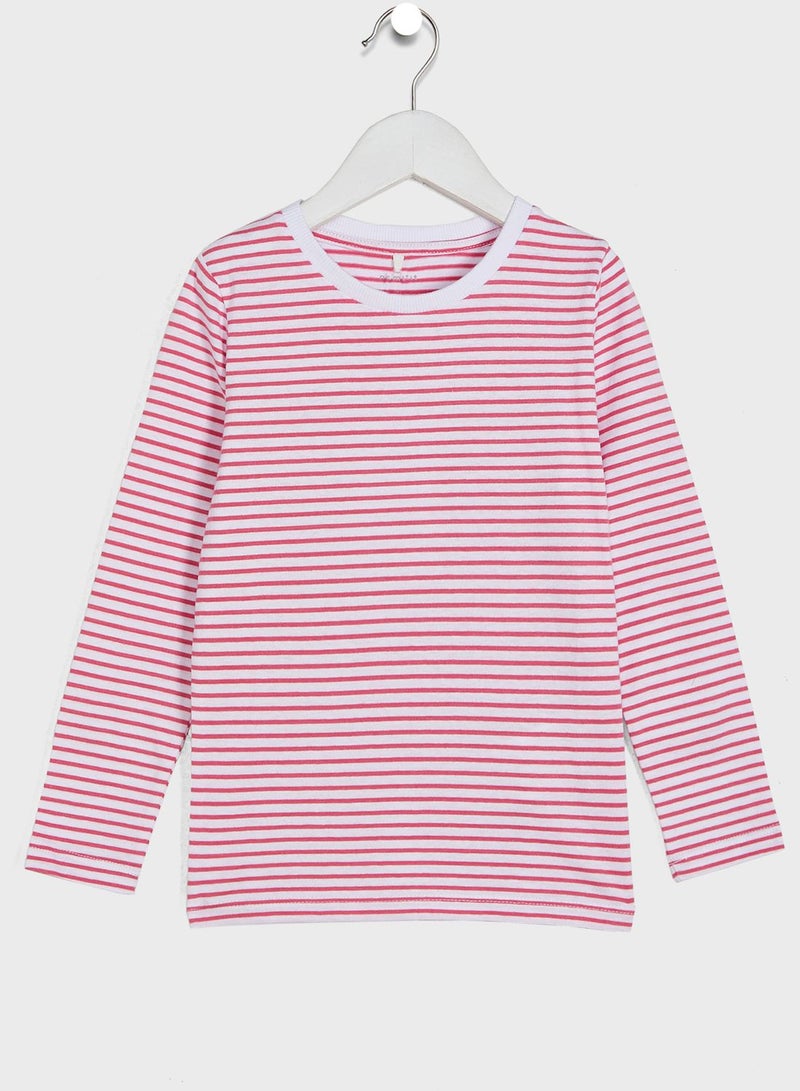 NAME IT Kids Striped Long Sleeve T-Shirt - Image 1
