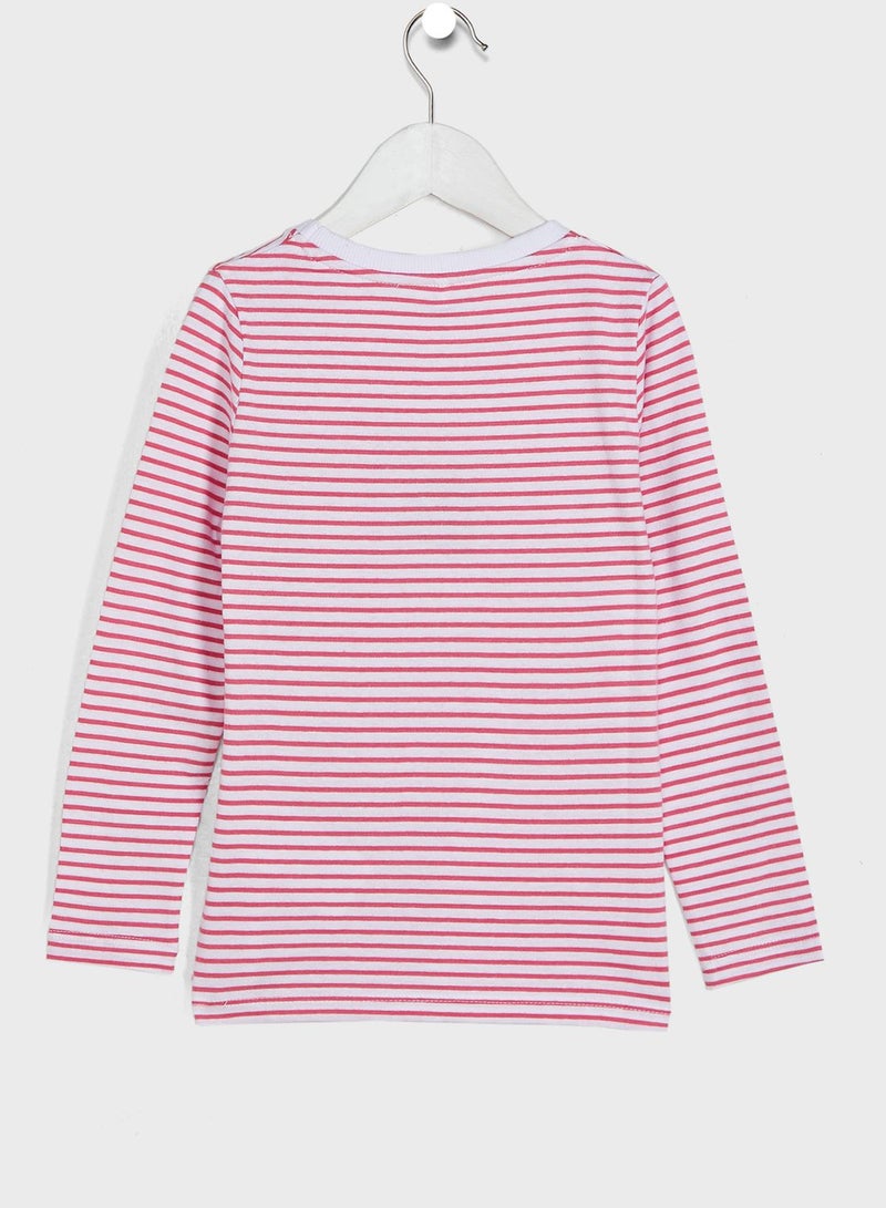 NAME IT Kids Striped Long Sleeve T-Shirt - Image 2