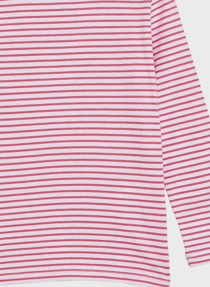NAME IT Kids Striped Long Sleeve T-Shirt - Image 3