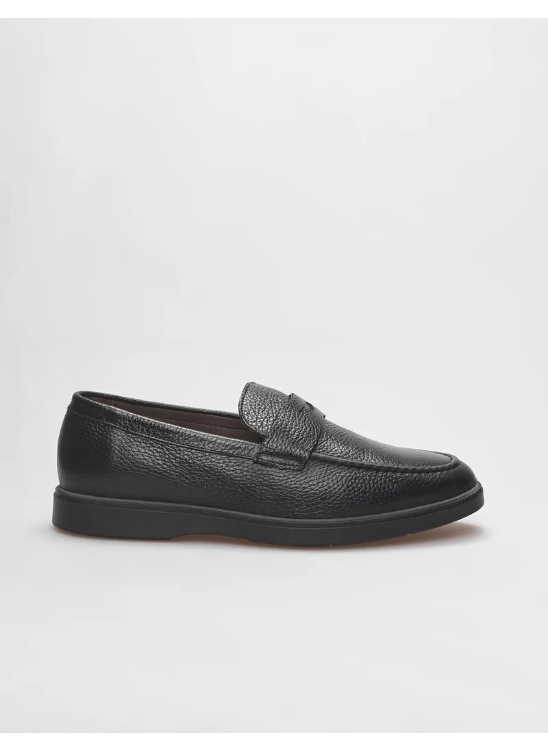 كاباني Leather Black Men's Casual Shoes