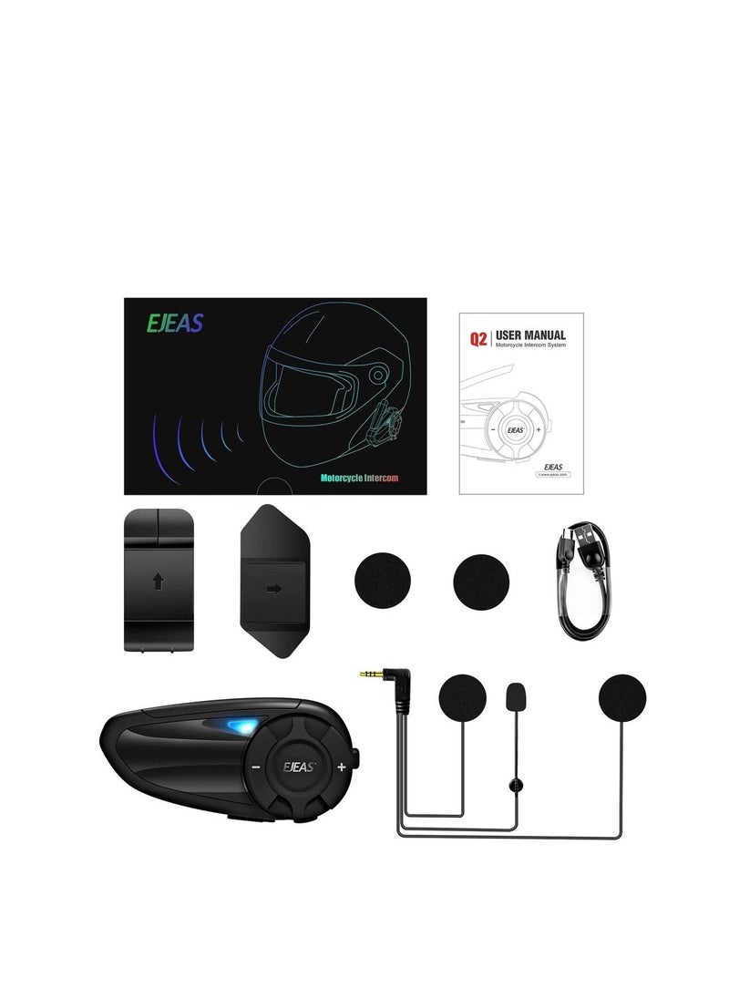 EJEAS EJEAS Q2 BLUETOOTH HELMET INTERCOM For Motorcycle and Scooters Helmet  - Image 3