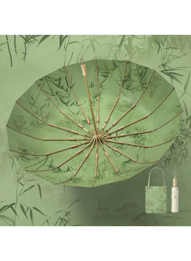 BAODINI TK popular new Chinese style folding umbrella with ancient style, suitable for both rain and sunshine, sun protection and UV protection, sun umbrella for women - Image 1