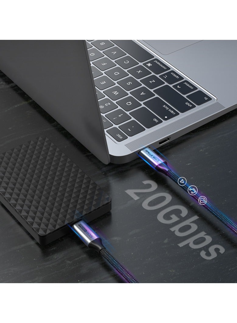 كابل تايم كابل CABLETIME USB-C إلى USB-C مميز 4K بسرعة 20 جيجابت في الثانية وبطول 3 متر  دقة 4K: يدعم نقل الفيديو بدقة 4K للحصول على تجربة عرض ممتازة. سرعة نقل بيانات 20 جيجابت في الثانية: يوفر سرعات عالية لنقل البيانات والملفات. شحن بسرعة 100 واط: يدعم شحن سريع للأجهزة المتوافقة. توافق واسع: متوافق مع أجهزة متنوعة تدعم USB-C. متوافق مع المعايير: معتمد من CE وRoHS2 وREACH. ضمان لمدة سنتين: مع ضمان شامل لمدة سنتين لضمان جودة الأداء. كابل مثالي للاتصال السريع والشحن عالي الطاقة مع ضمان متانة وموثوقية عالية. - Image 3
