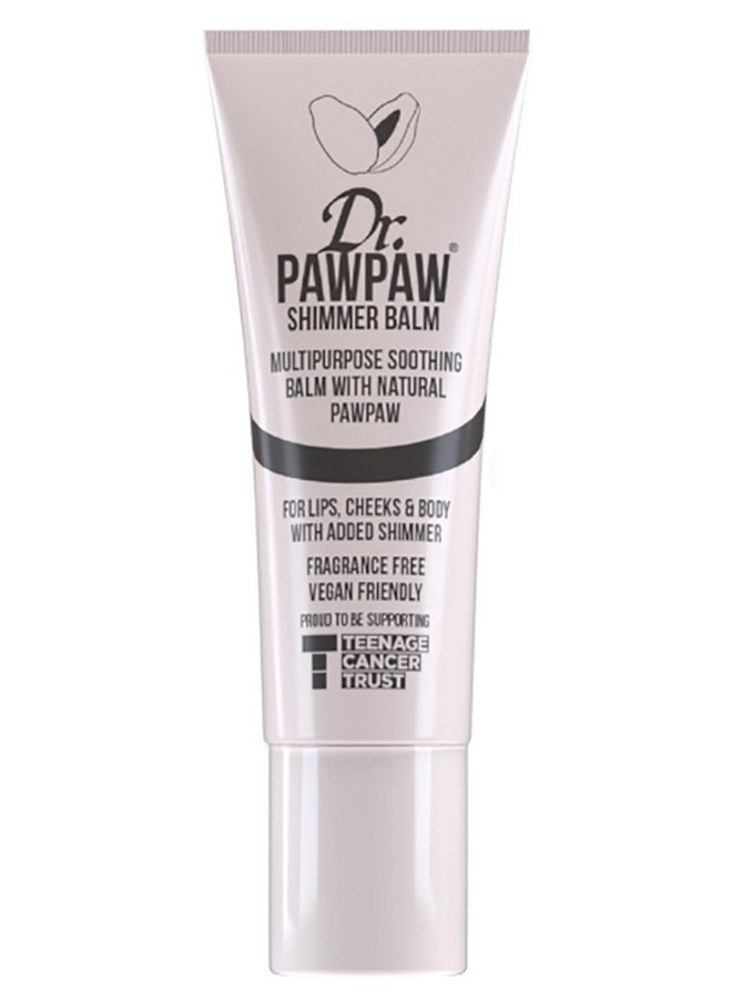 Dr.PAWPAW Shimmer Multipurpose Natural No Fragrance Balm For Hydrating Lips Skin Hair Cuticles Nails & Beauty Finishing (10 Ml)  - Image 1