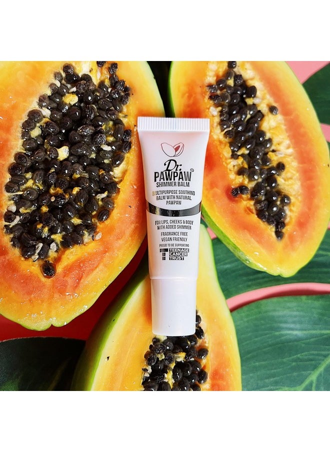 Dr.PAWPAW Shimmer Multipurpose Natural No Fragrance Balm For Hydrating Lips Skin Hair Cuticles Nails & Beauty Finishing (10 Ml)  - Image 3