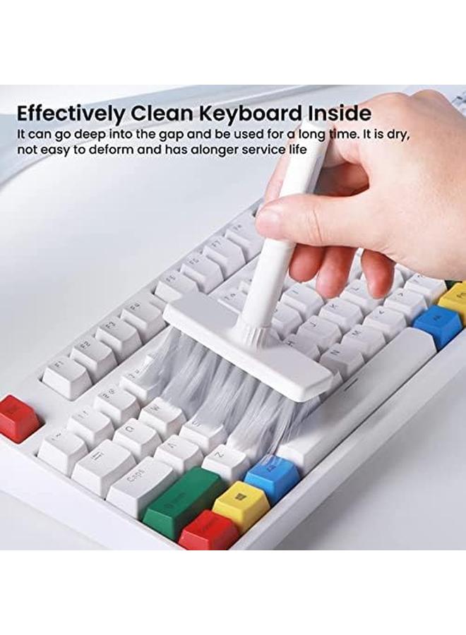 erorex Keyboard And Earphone Cleaner 5 In 1 Multifunctional In Ear Headphones Cleaning Brush Computer Cleaning Tools Kit Corner Gap Duster Keycap Puller For Laptop Airpods Pro Bluetooth Earphones  - Image 4