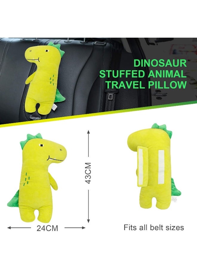 Farochy Car Pillow for Kids - Dinosaur Seat Belt Cover - Image 2