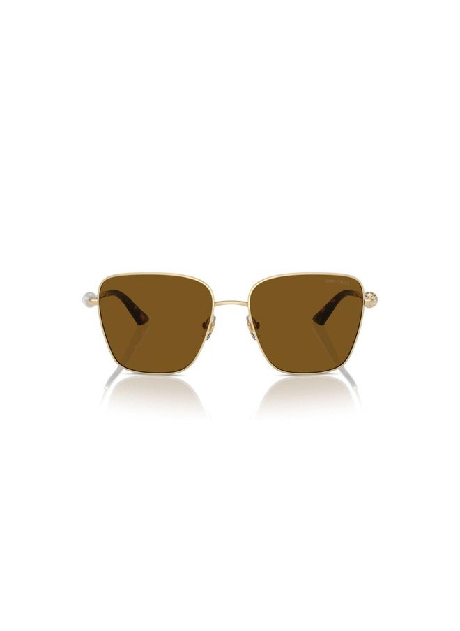 Jimmy Choo Woman PILLOW  SUNGLASSES- JC 4005HB - lense size:56mm - PALE GOLD  - Image 2