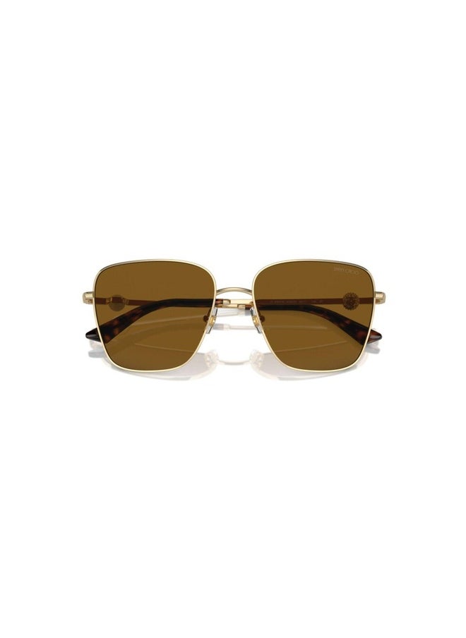 Jimmy Choo Woman PILLOW  SUNGLASSES- JC 4005HB - lense size:56mm - PALE GOLD  - Image 3