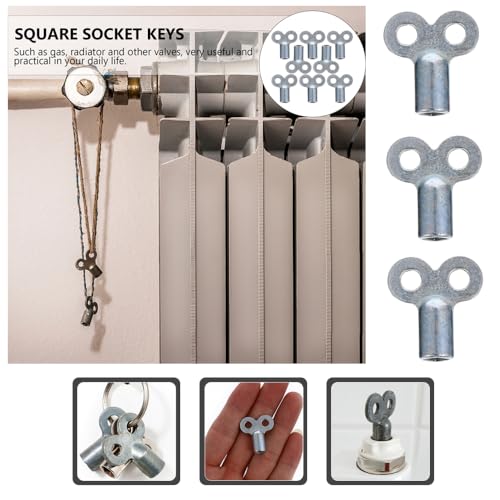 TorSor 9 Pack Radiator Valve Keys Set Radiator Bleeding Air Valve Key Air Bleeder Key Radiator Key Opener for Old Radiators Cast Iron Radiators Hydronic Heater System Home Boiler Heating Plumbing - Image 3