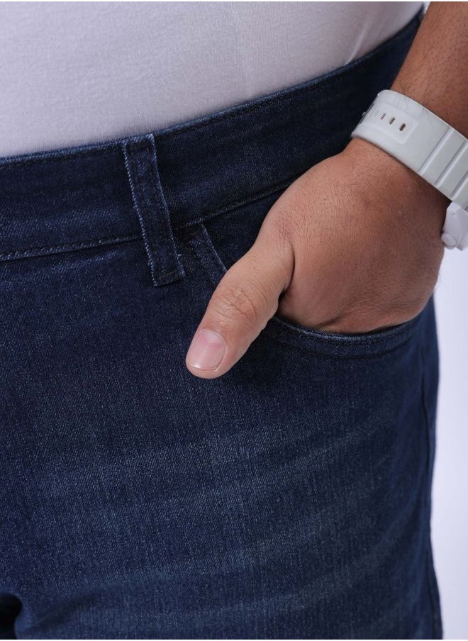 HARDSODA - Men Plus Size Vintage Straight Fit Solid Mid-Rise Stretchable Jeans - Image 1