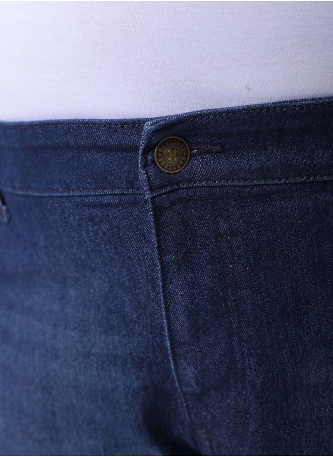 HARDSODA - Men Plus Size Vintage Straight Fit Solid Mid-Rise Stretchable Jeans - Image 1