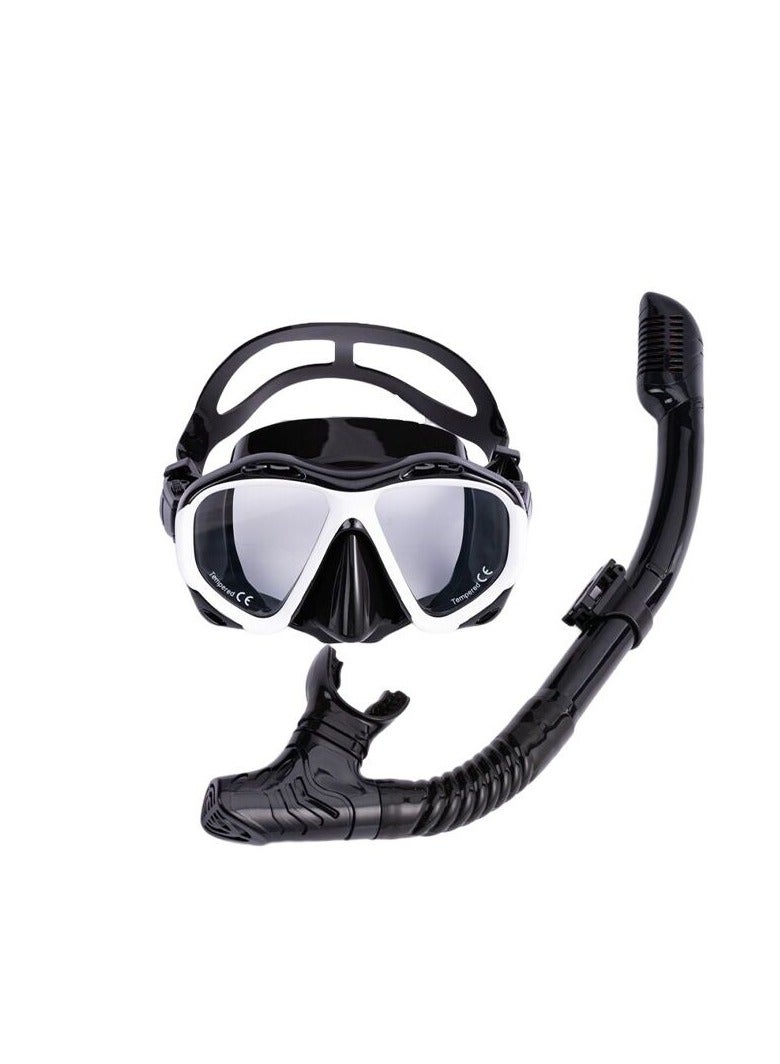 SUPER WINNER Professional Snorkel Gear, Diving Mask with Nose Cover And Latest Breathing System for Diving, Snorkeling, Scuba Diving, Swimming, UV Protection and Anti Fog Technology, Ultra Wide HD Crystal View - Image 1