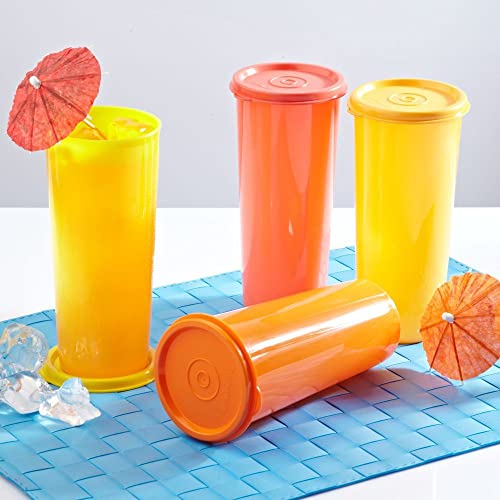 Tupperware Polypropylene Tumbler Set (Multicolour, 470 Ml) - Pack Of 4 - Image 2