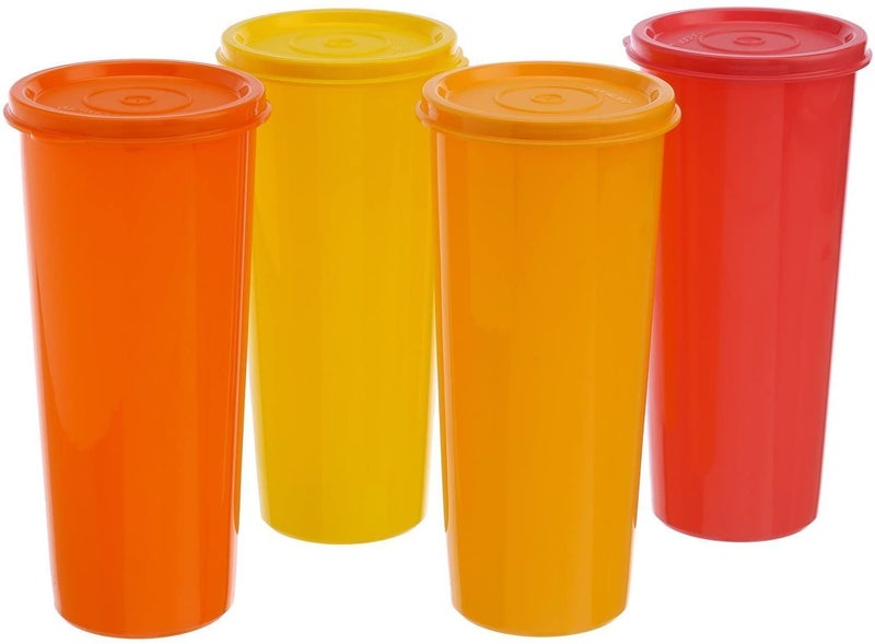 Tupperware Polypropylene Tumbler Set (Multicolour, 470 Ml) - Pack Of 4 - Image 5