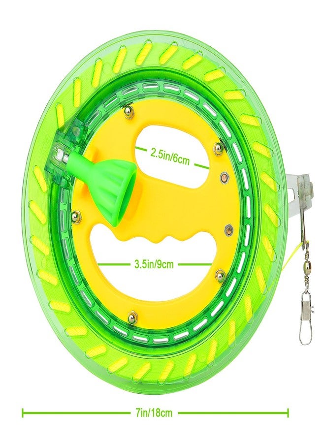 YFAFENGS Kite Reels for Adults & Children, 1000FT Line, Green, 7 Inch - Image 3