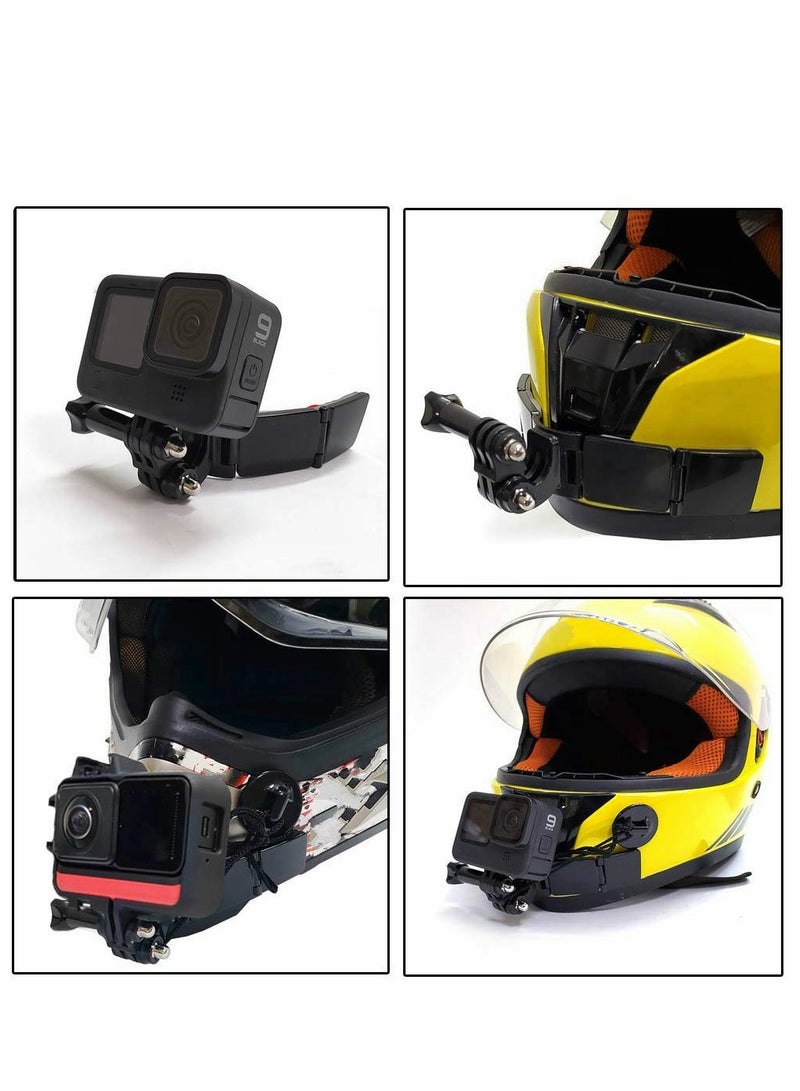 Motorcycle Helmet Chin Mount Kit for GoPro Hero 10, 9, 8, 7, 6, 5, 4, Session, 3+, 3, 2, 1, Hero (2018), DJI Osmo Action, AKASO, SJCAM, Xiaomi Yi Action Cameras - Image 2