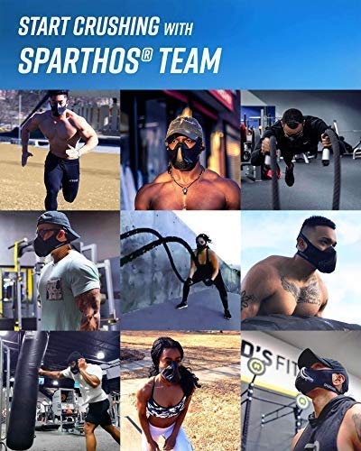 Sparthos High Altitude Mask for Training – for Gym Workout, Running, Cyclist, Cardio - Fitness Hypoxic Resistance Mask 2 3 – Urban Lung Exercise Face X Men [Red Camo + Case] - Image 5