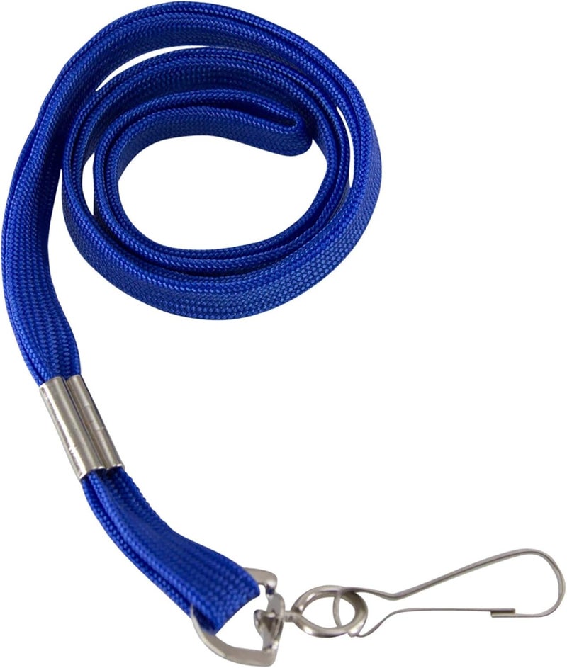 Baumgartens 65613 Flat Lanyard WHook 24BX Blue