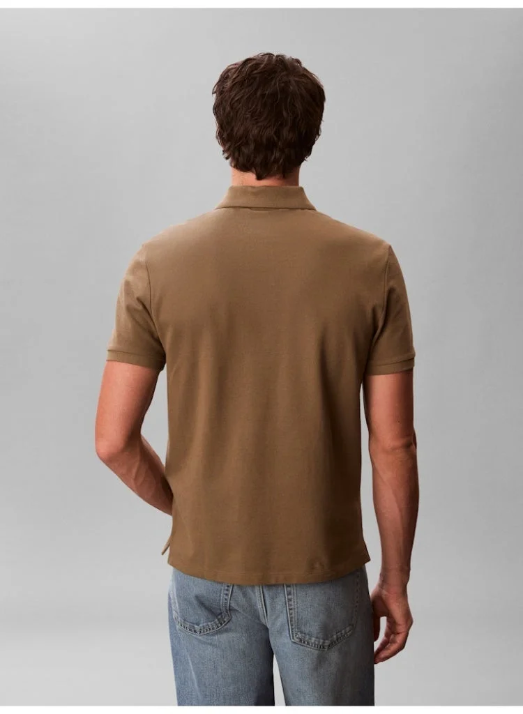 Calvin Klein Jeans  Cotton Piqué Polo Shirt for Men | Best Price UAE