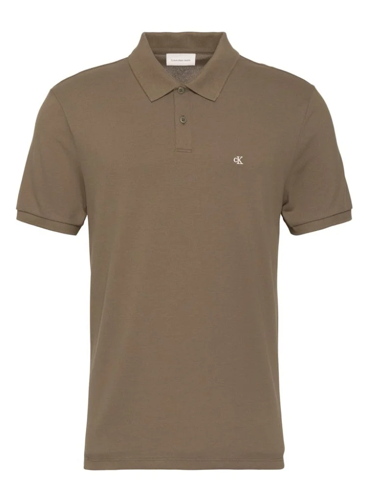 Calvin Klein Jeans  Cotton Piqué Polo Shirt for Men | Best Price UAE