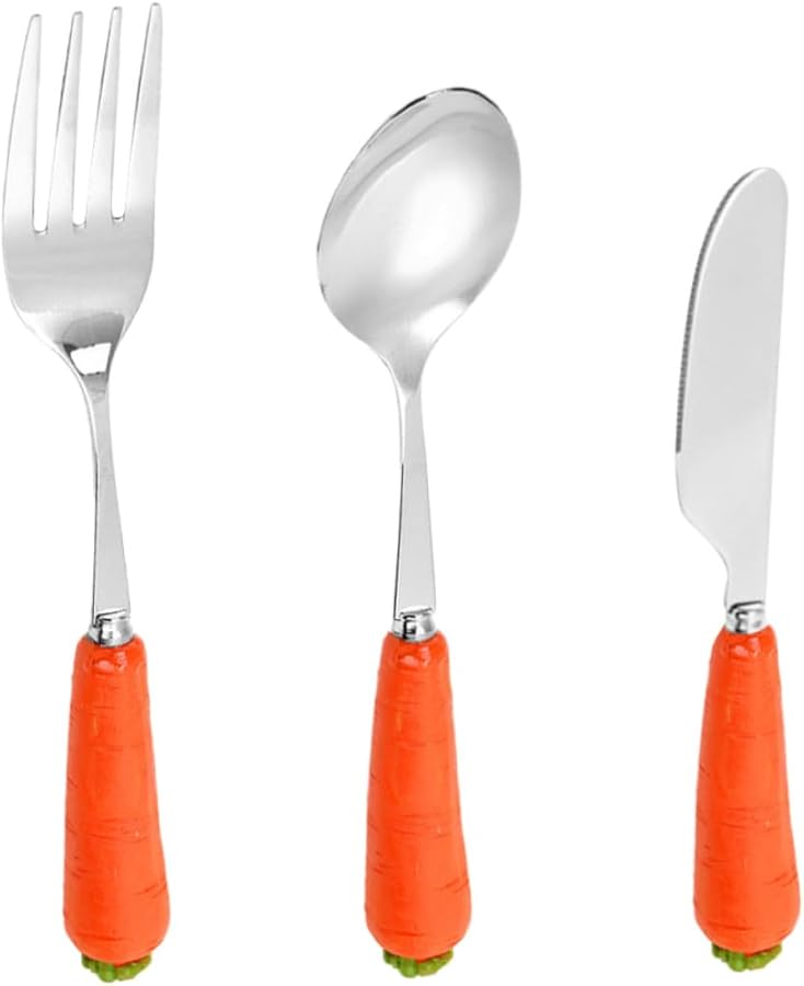 Stainless Steel Cutlery Set With Cute Anti Rust Handles For Fun Mealtime - Image 1