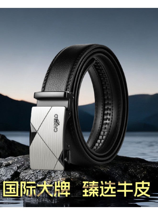 CARTELO Men's Automatic Buckle Belt High-end Brand Trouser Belt Men's Casual Light Luxury High-end Cowhide Belt - Image 1