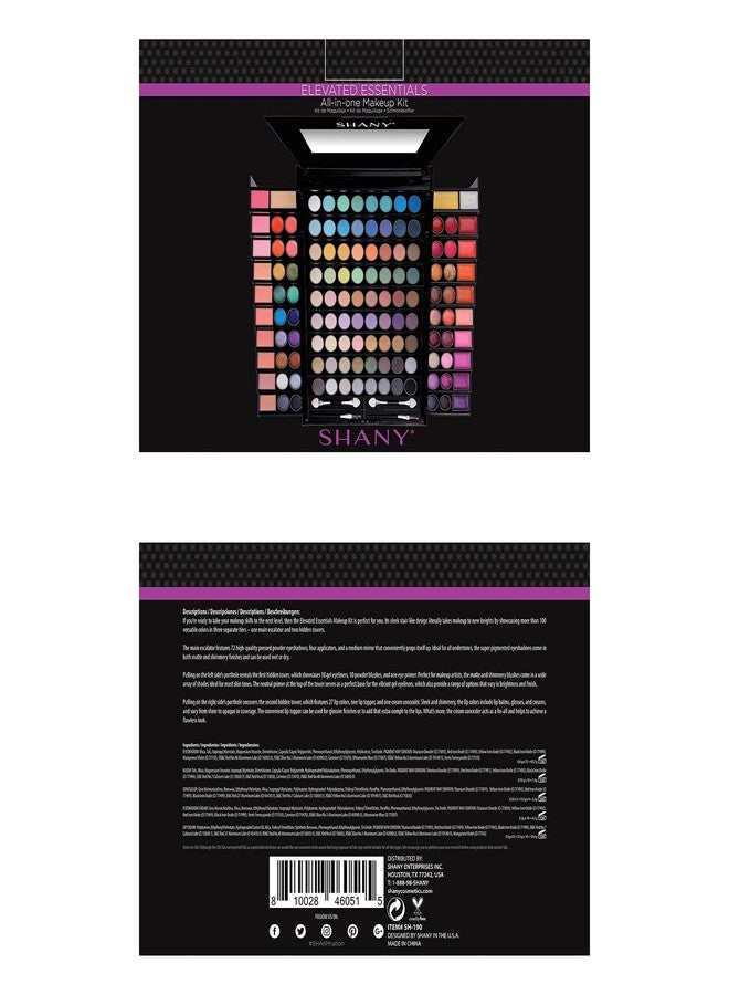 SHANY Elevated Essentials Makeup Set - All-in-One Makeup Kit with 72 Eyeshadows, 28 Lip Colors, 18 Gel Eyeliners, 10 Blushes, 1 Eye Primer, and 1 Cream Concealer - Image 3
