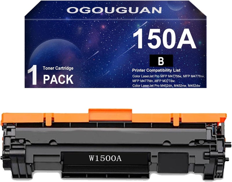 خرطوشة تونر 150A W1500A متوافقة مع طابعات HP Laserjet M111a، M111w، MFP، M141a، M141w، MFP، M141w، لون أسود - Image 1