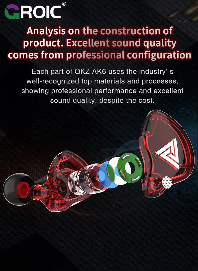 GROIC Melody in-Ear Monitors Earphones Headphones Wired Earbuds Without Microphone IEM HiFi Bass with 1DD 1BA, Ear fins, 4N OFC Cable for Musicians, Singer, on Stage, Studio  - Image 5