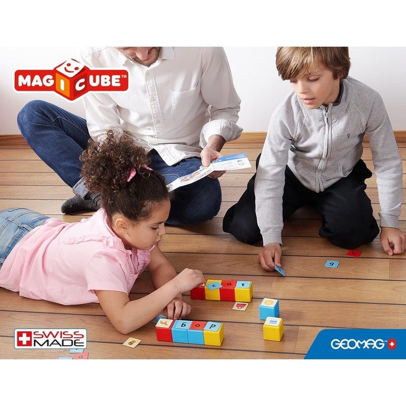 جيوماغ المكعبات السحري التعليمي للاحرف 45 مشبكًا سحريًا و10 مكعبات مغناطيسية - 258 - Image 5