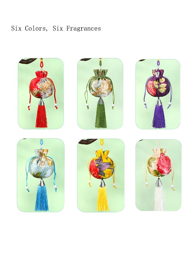 6 Bags of Dry Flowers Fragrant Bags, Fragrances Of Roses, Violets, Lavender, Lemon, Ocean And Jasmine For Drawers And Closets, Spring Home Decor Fragrance Sachets, Fragrance For Bathroom, Car Freshener, Etc  - Image 1