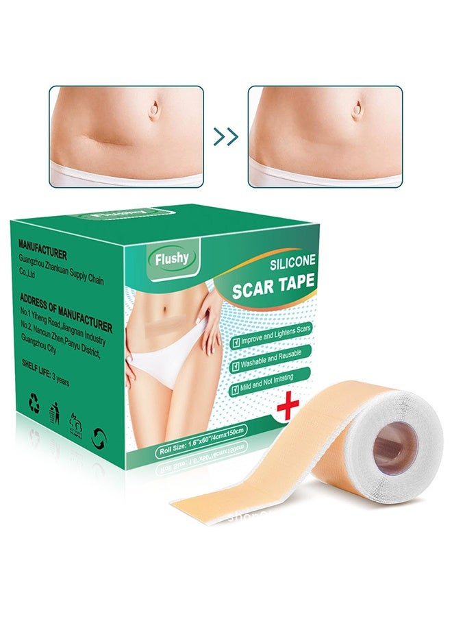 Flushy Silicone Scar Tape - Scar Roll Sticker Self-Adhesive Scar Removal Sticker 4CM*1.5M - Image 1