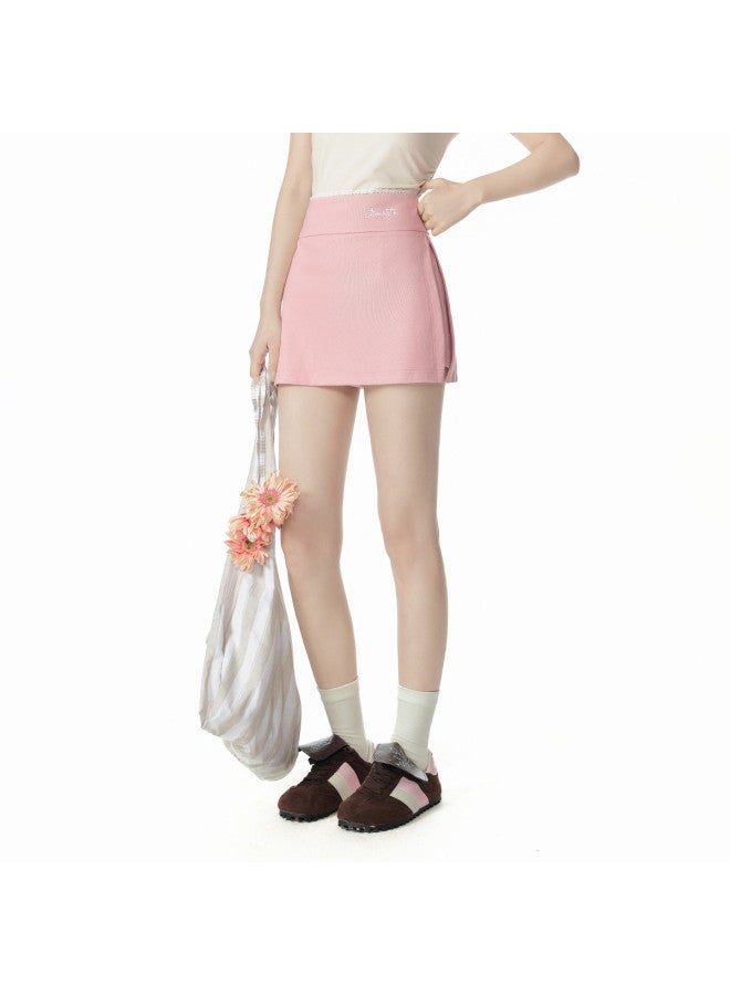 EPTISON Sporty Skort For Women - 2025 Summer New Slim-fit A-line Short Skirt With High Slit Design, Wide Waistband & Lace Trim - Image 2