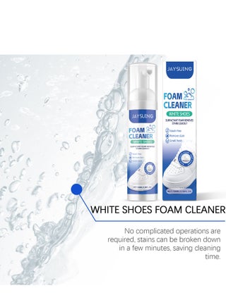 Foam Cleaner White Shoes, Surfactant Foam Removes Stains Quickly, Sneaker Cleaning Spray Foam, Whitening Sneaker Canvas, Whitening And Yellowing Shoe Edges (100ml) - view 3