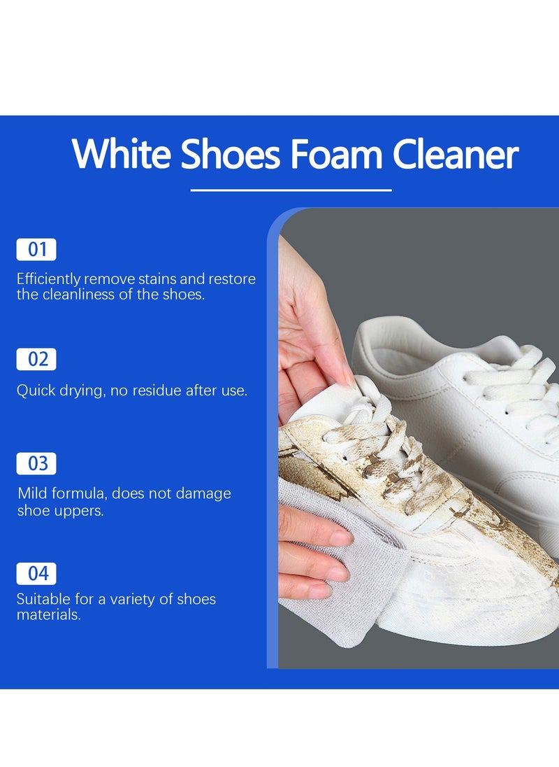 Jaysuing Foam Cleaner White Shoes, Surfactant Foam Removes Stains Quickly, Sneaker Cleaning Spray Foam, Whitening Sneaker Canvas, Whitening And Yellowing Shoe Edges (100ml)  - Image 4