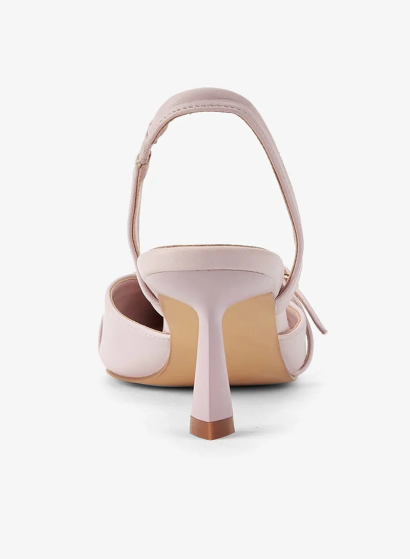 Flora Bella By Shoexpress PINK Flora Bella Women Buckle Accent Slingback Shoes for Women | Best Price UAE