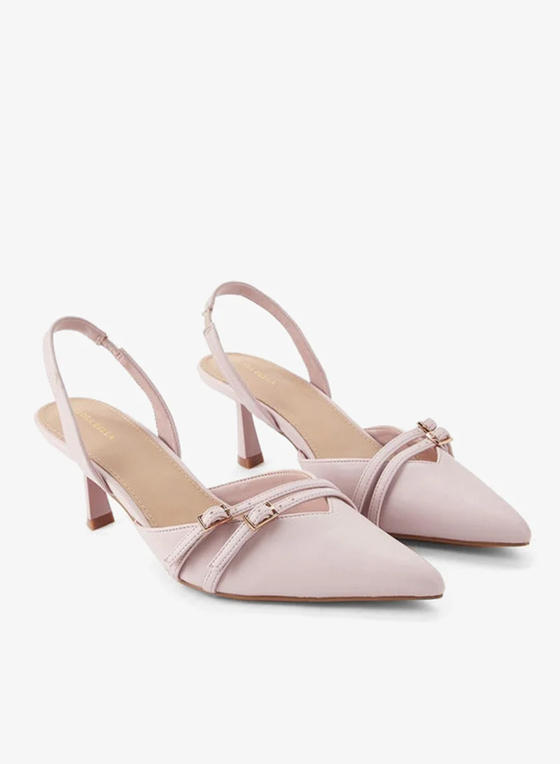 Flora Bella By Shoexpress PINK Flora Bella Women Buckle Accent Slingback Shoes for Women | Best Price UAE