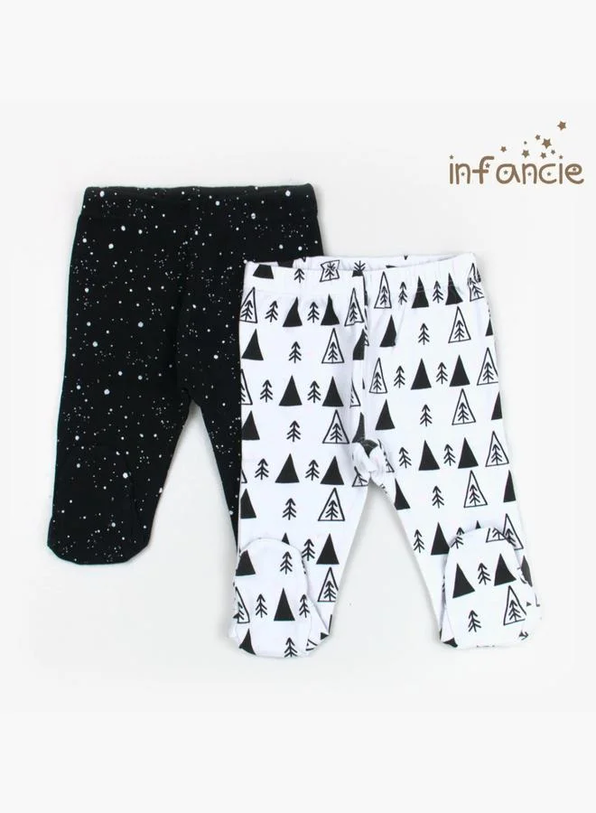 Luna & Lily Pack of 2 - Baby Soft Stretchable Footed Pants