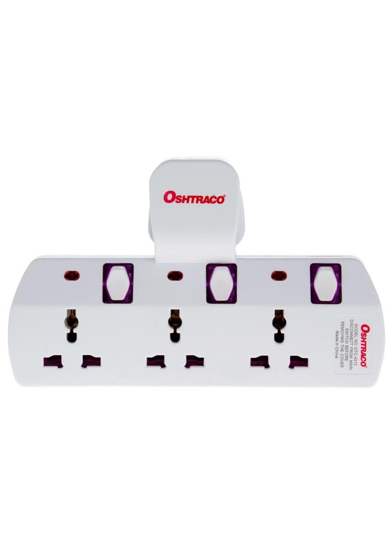 Oshtraco 3-Way T-Socket Universal Plug